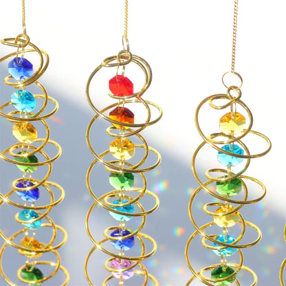 Rainbow Crystal Helical Suncatcher