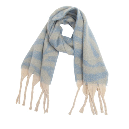 Zebra Print Tassel Scarves