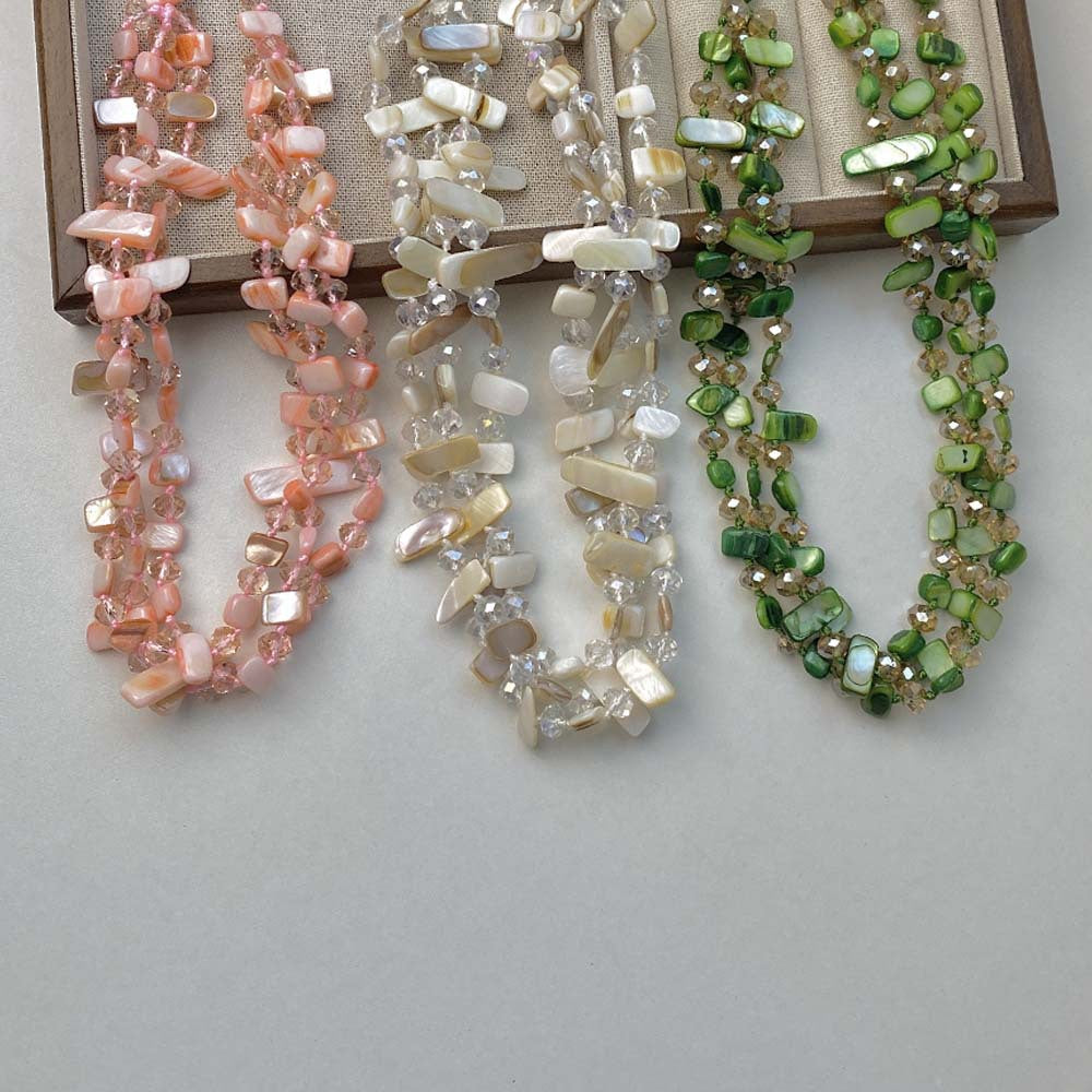 Trendy Irregular Crystal Multi-Layered Necklace