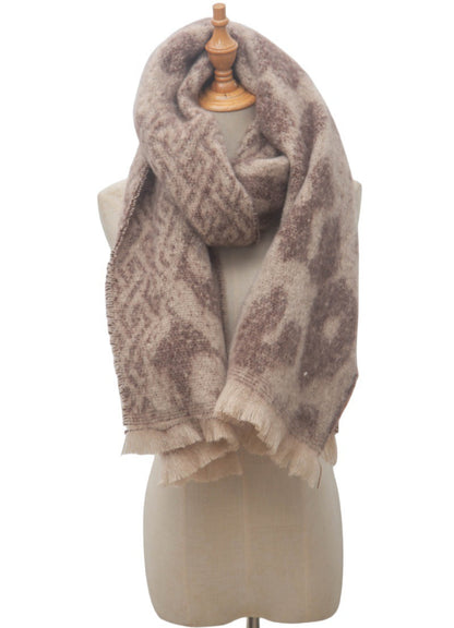 Vintage Leopard Print Soft Scarves