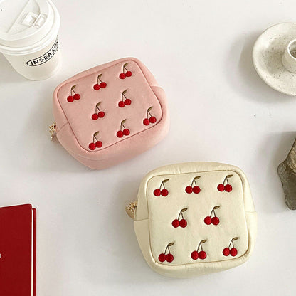 Square Cherry Sweet Cosmetic Bag