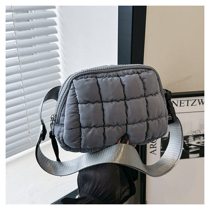 Candy Color Plaid Waist Bag Casual Chest Bag