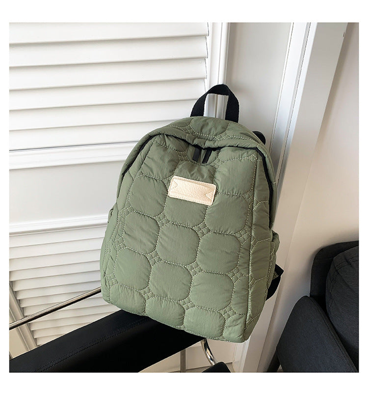Simple Portable Casual Puffer Backpack