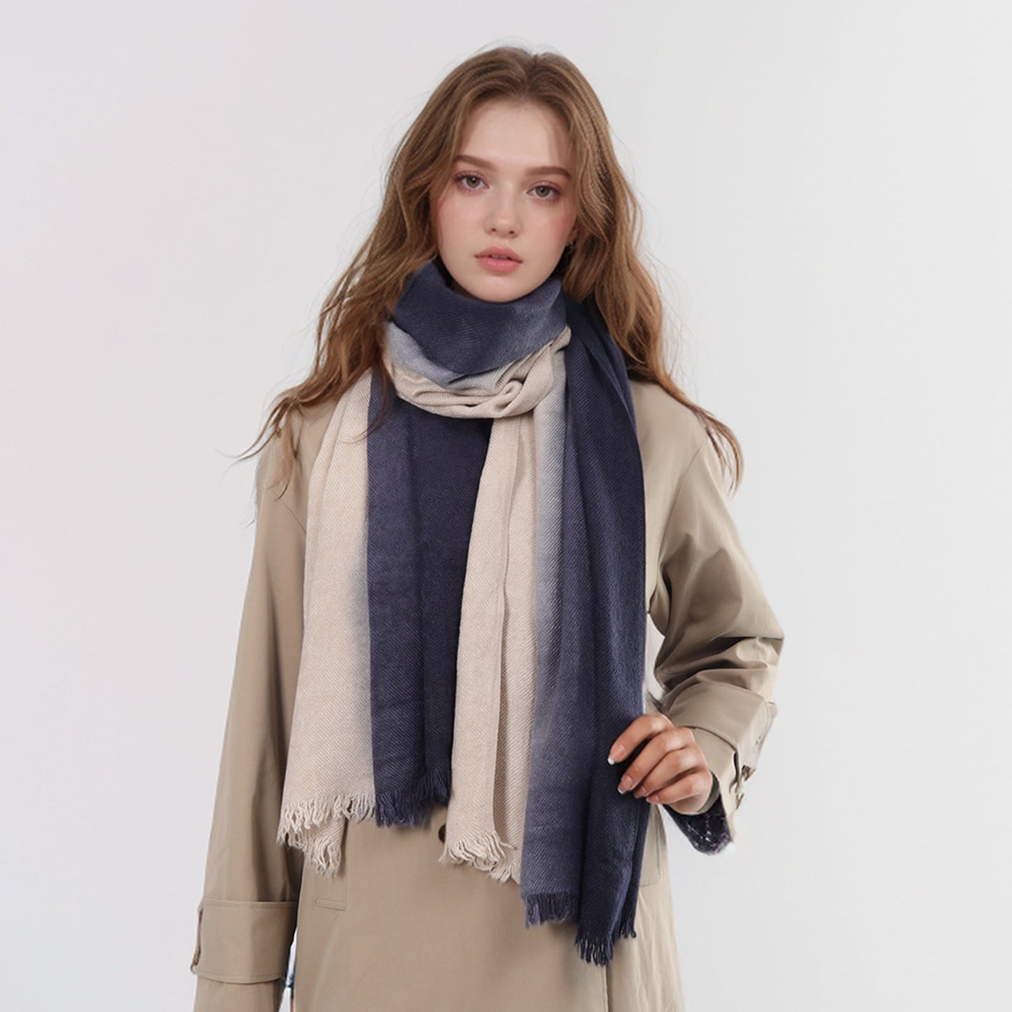 2+ Gradual Color Elegant Scarves
