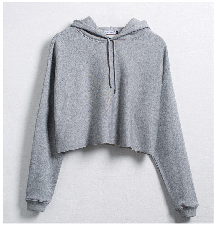 Loose Hooded Short Hoodie