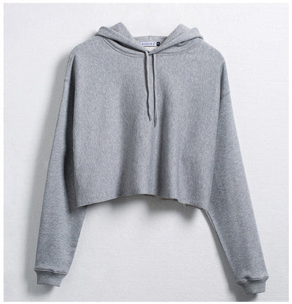 Loose Hooded Short Hoodie