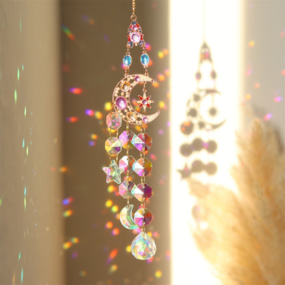 3+ Colorful Star Moon Suncatcher Hangings