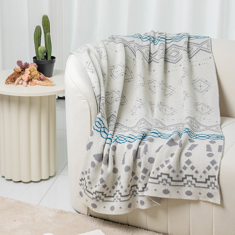 Bohemian Geometric Soft Throw Blanket