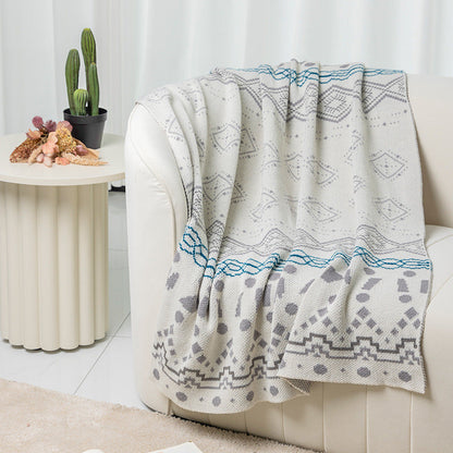 Bohemian Geometric Soft Throw Blanket