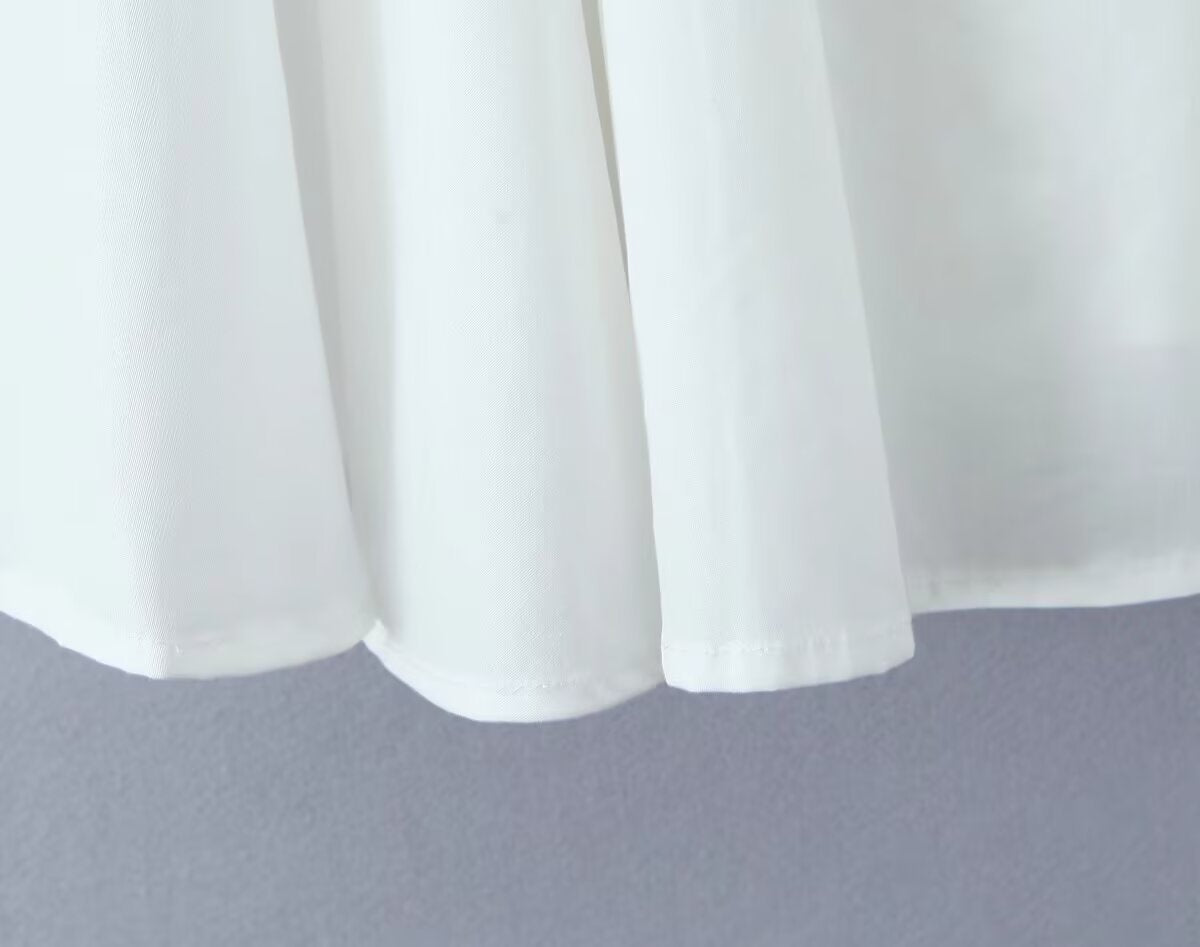 Classic Solid Color Sleeveless Mini Dress