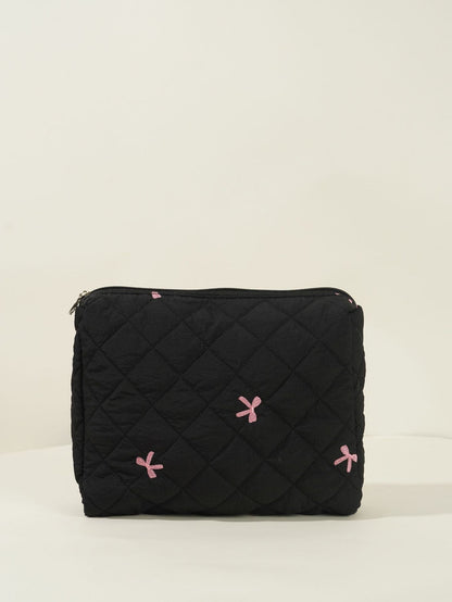 Bows Print Large Capacity Make Up Bag