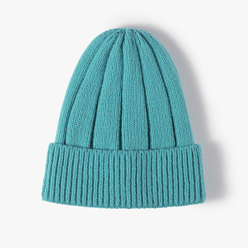 Solid Color Thick Knit Beanie