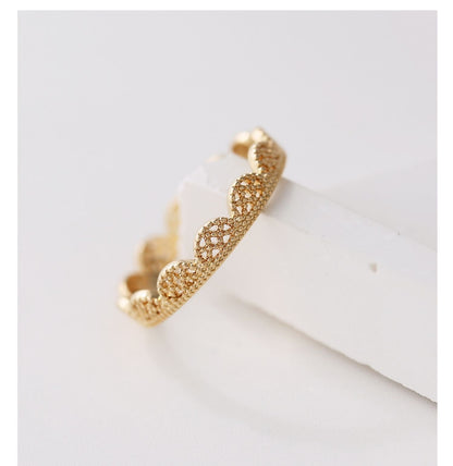 Lace Hollow Rhinestone Vintage Rings