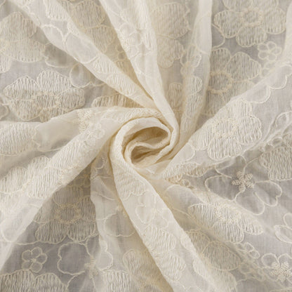 Flower Jacquard Lantern Sleeves Sweet Mini Dress