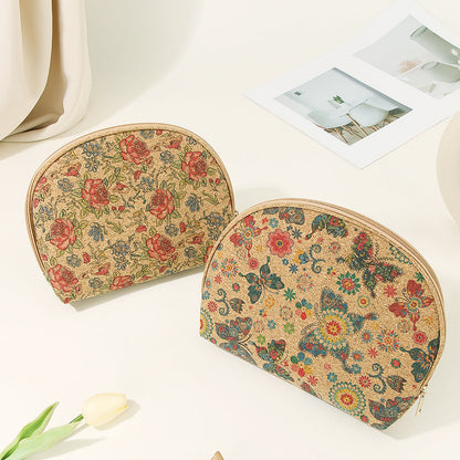 Bohemian Large Half-Moon Cosmetic Bag