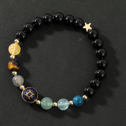 Vintage 12 Constellations Stone Beaded Bracelets