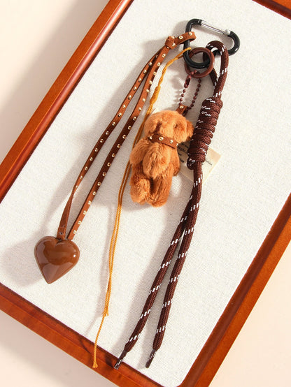 Love Bow Cute Keychain Bag CHarms