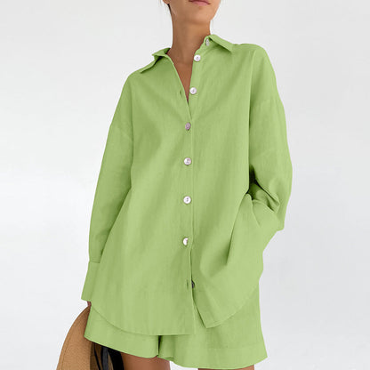 Solid Color Loose Simple Homewear Sets