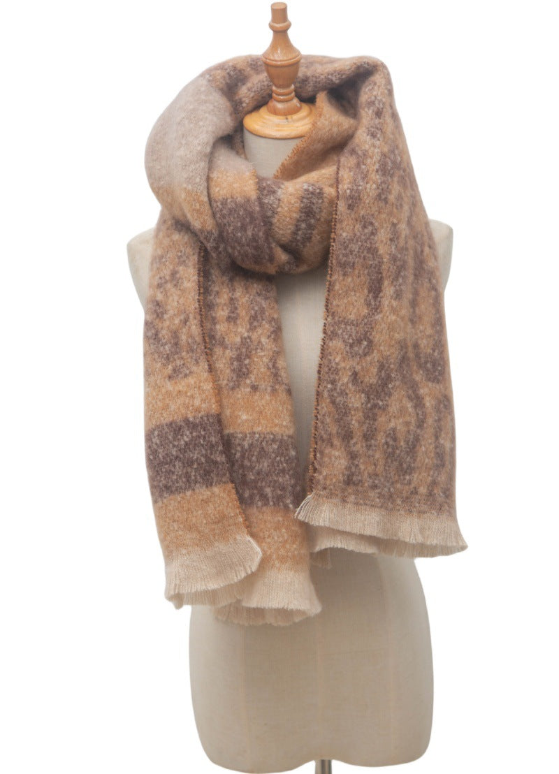 Vintage Leopard Print Scarves