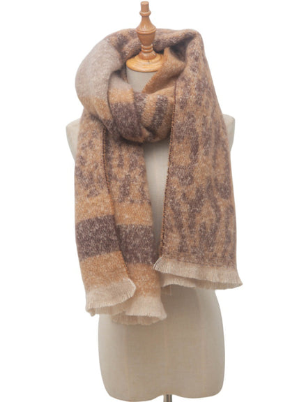 Vintage Leopard Print Scarves