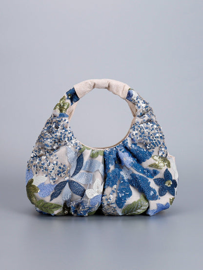 Elegant Sequin Embroidered Handbag