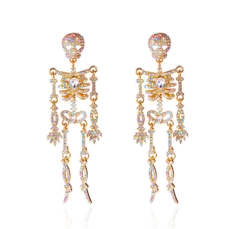 Halloween Shiny Rhinestone Drop Earrings