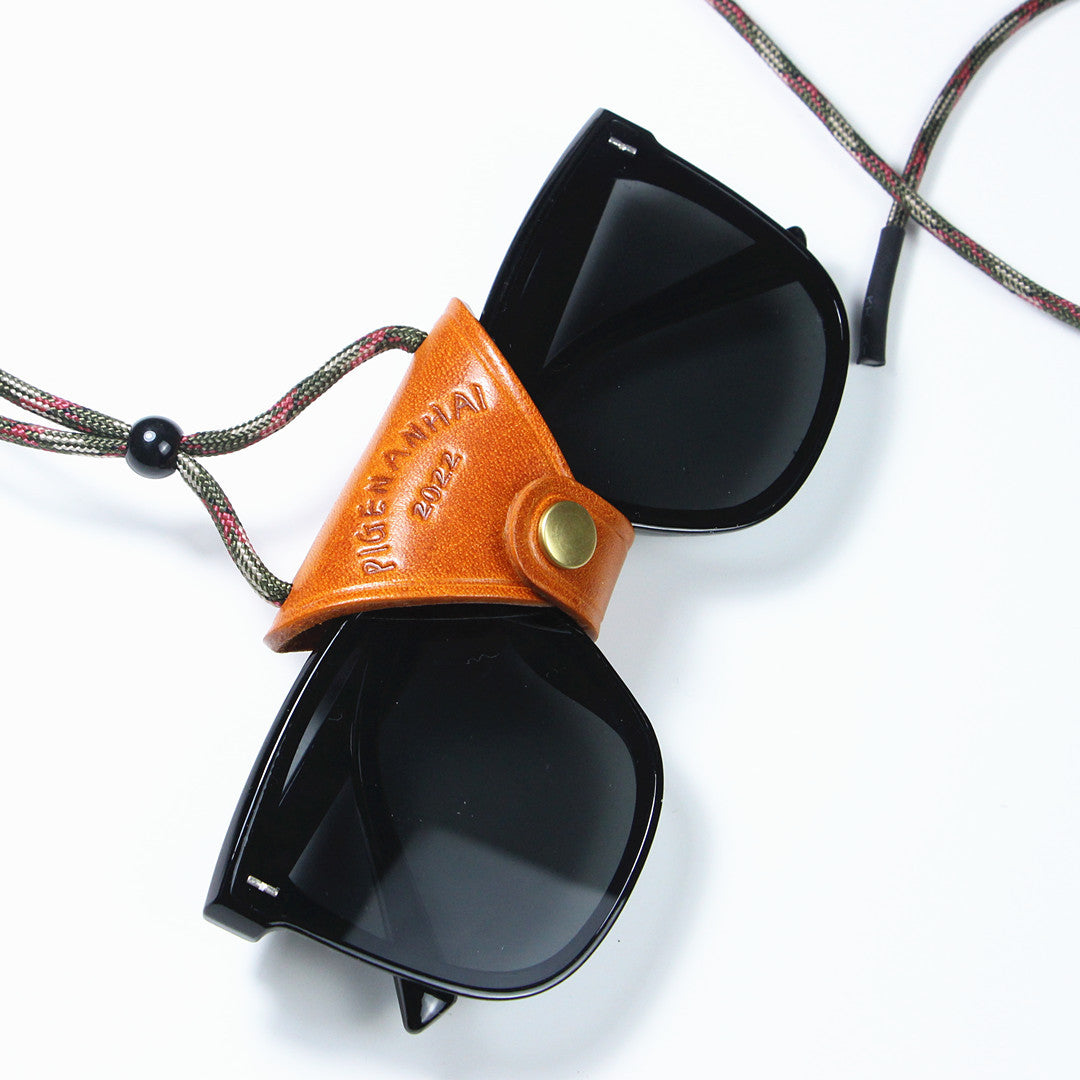 Vintage Anti-Slip Leather Eyeglass Strap