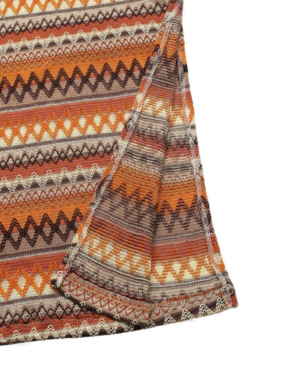 Casual Striped Spaghetti Strap Side Split Dress