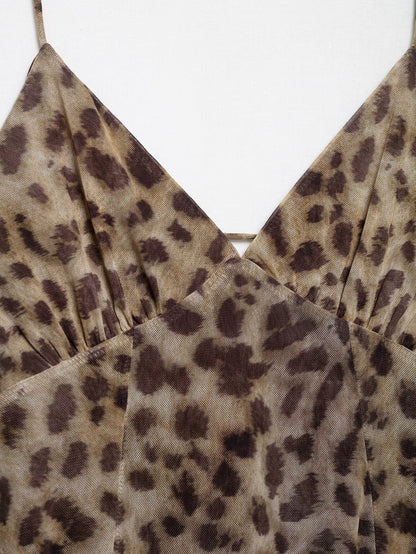 Sexy Backless Print String Mini Dresses