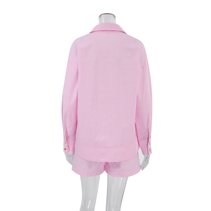 Solid Color Loose Simple Homewear Sets