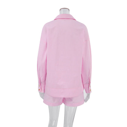 Solid Color Loose Simple Homewear Sets