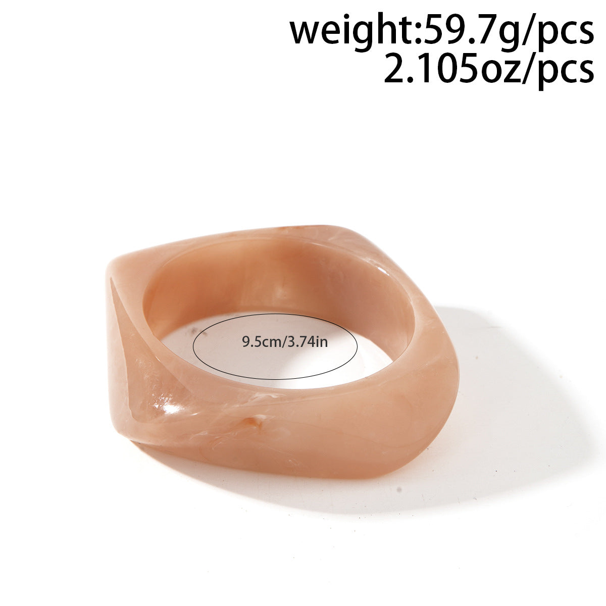 Vintage Irregular Wide Acrylic Bracelets