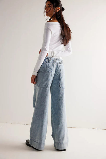 Casual Low-Waist Loose Jeans