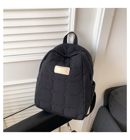 Simple Portable Casual Puffer Backpack