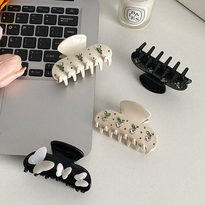 Butterfly Rhinestone Sweet Large Hair Claws