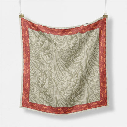 Simple Print Scarf Satin Scarf