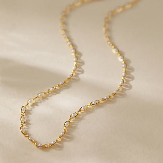 Vintage Simple Pearl Necklace