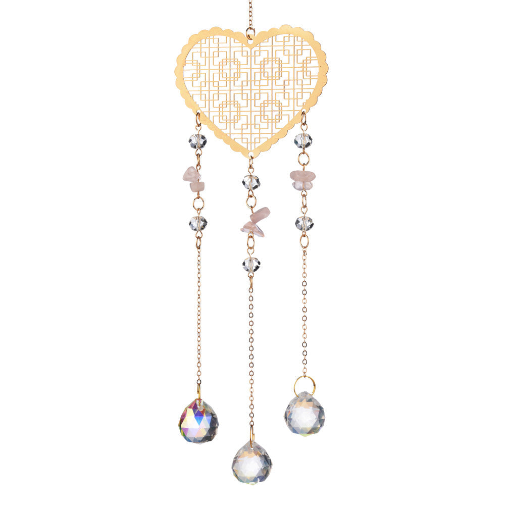 Hollow Out Love Crystal Suncatcher Hangings
