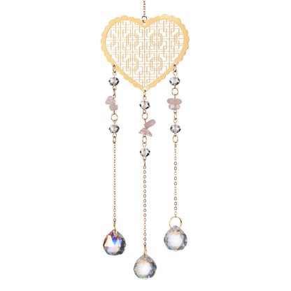 Hollow Out Love Crystal Suncatcher Hangings