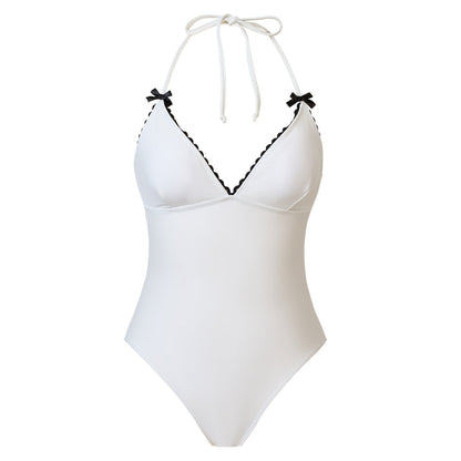 String One Piece Swimwear with Cover