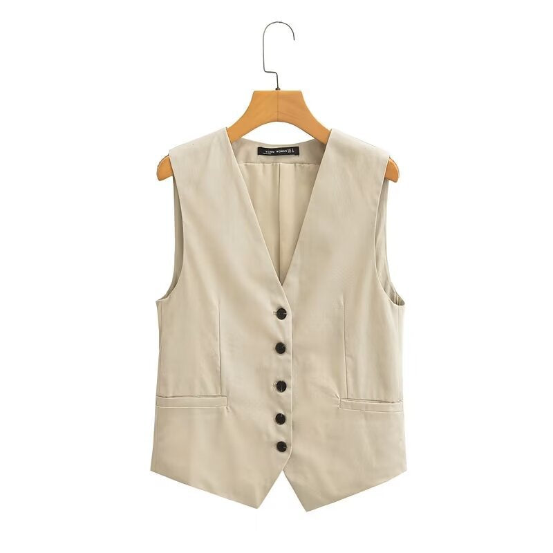 2-Piece Casual Vest Top and Shorts Set