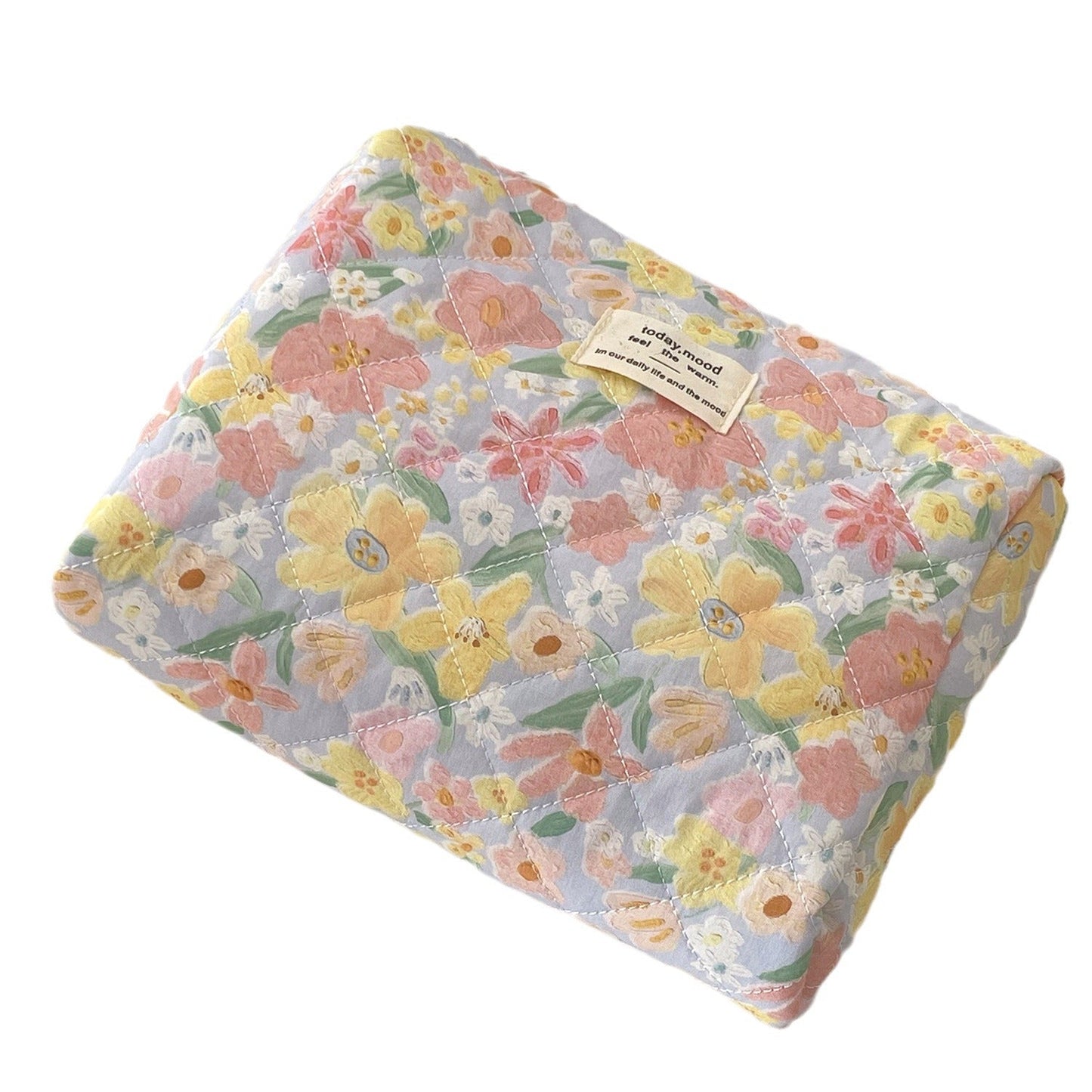 Cute Flower Print Make Up Bag