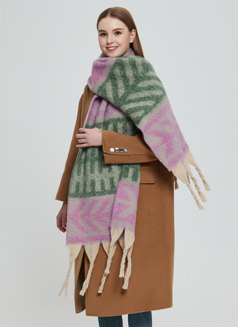 Contrast Color Print Tassel