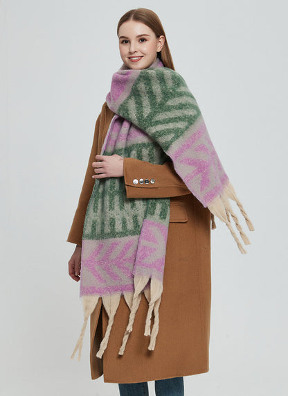 Contrast Color Print Tassel