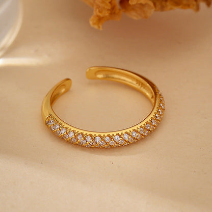 Zircon Adjustable Fine Layered Rings
