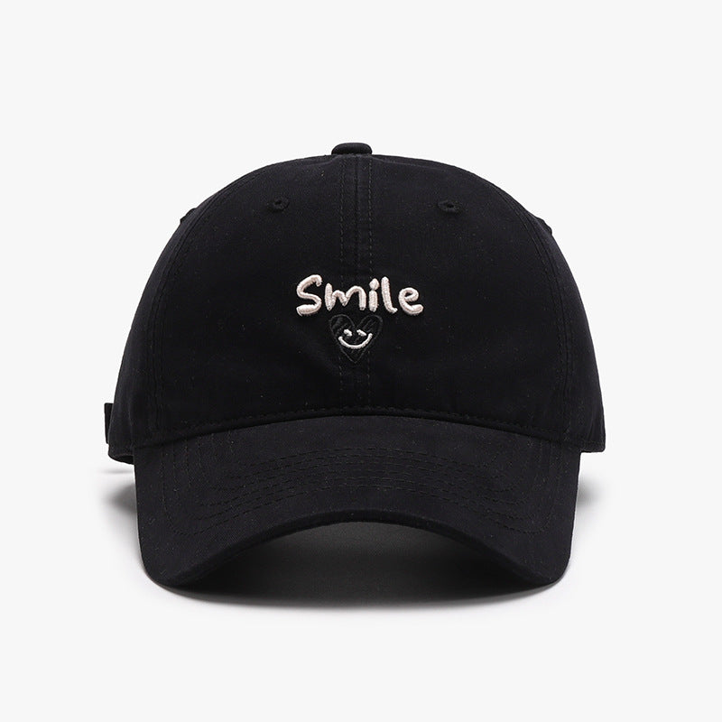 Trendy Letter Embroidered Washed Baseball Cap