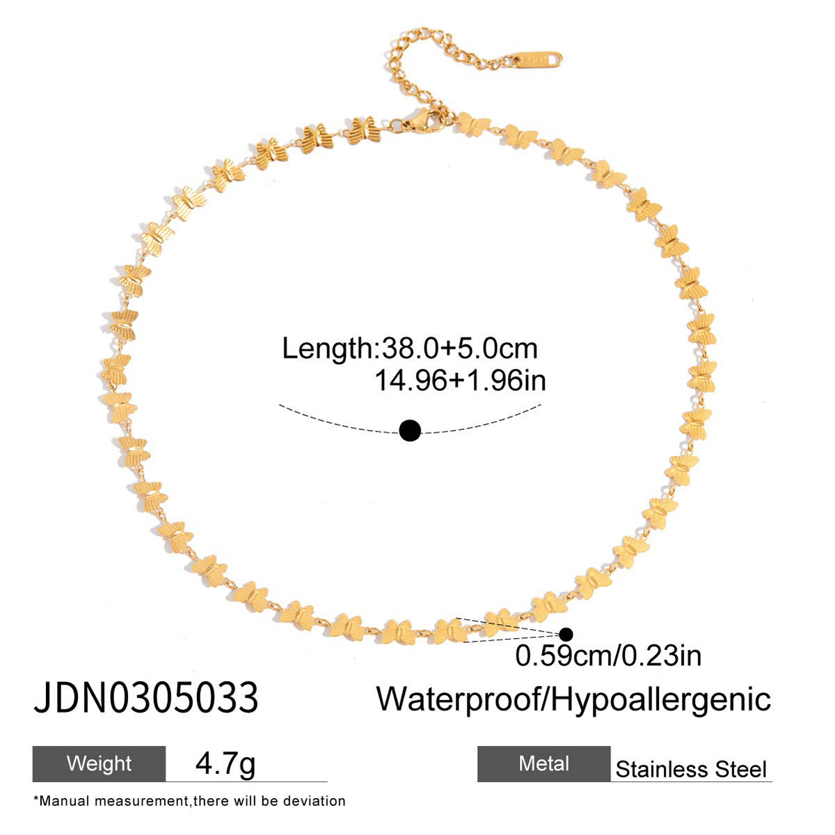 Trendy Gold Plated Choker Necklace