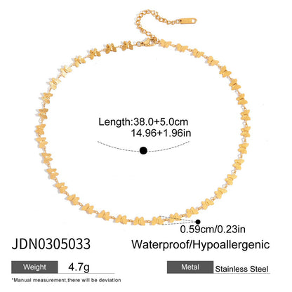 Trendy Gold Plated Choker Necklace