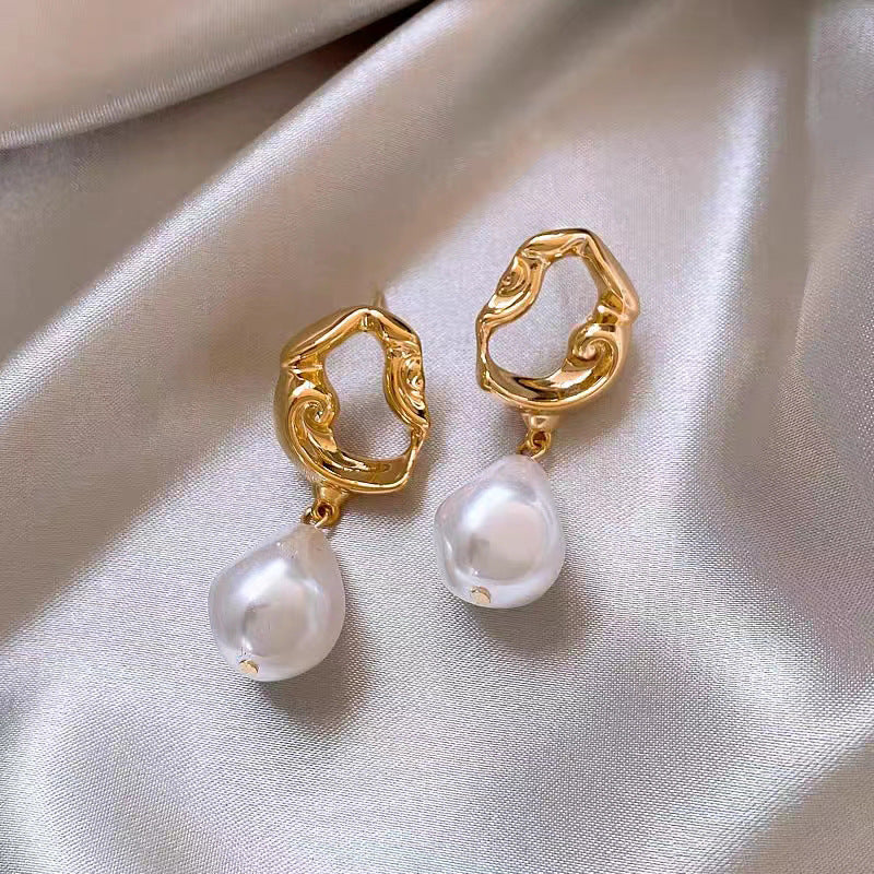 Irregular Elegant Pear Drop Earrings