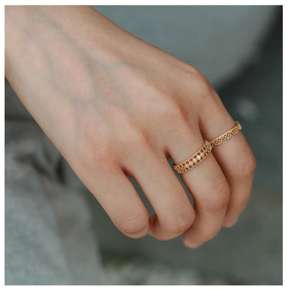 Lace Hollow Rhinestone Vintage Rings